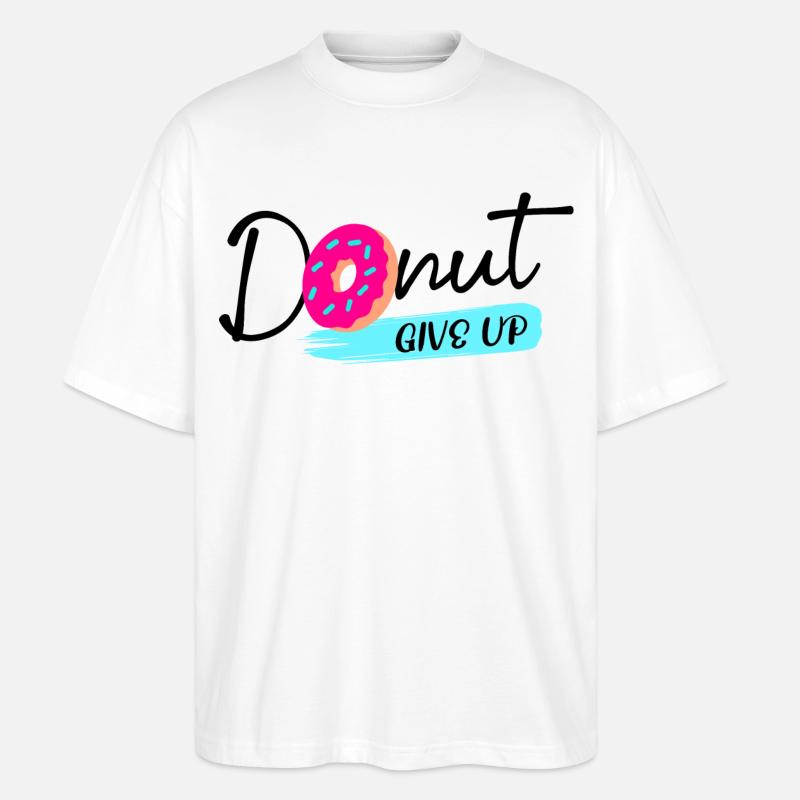 Donut Sweets Statement Snacking Délicieux - T-shirt bio Blaster 2.0 coupe oversize Stanley/Stella Unisexe - blanc