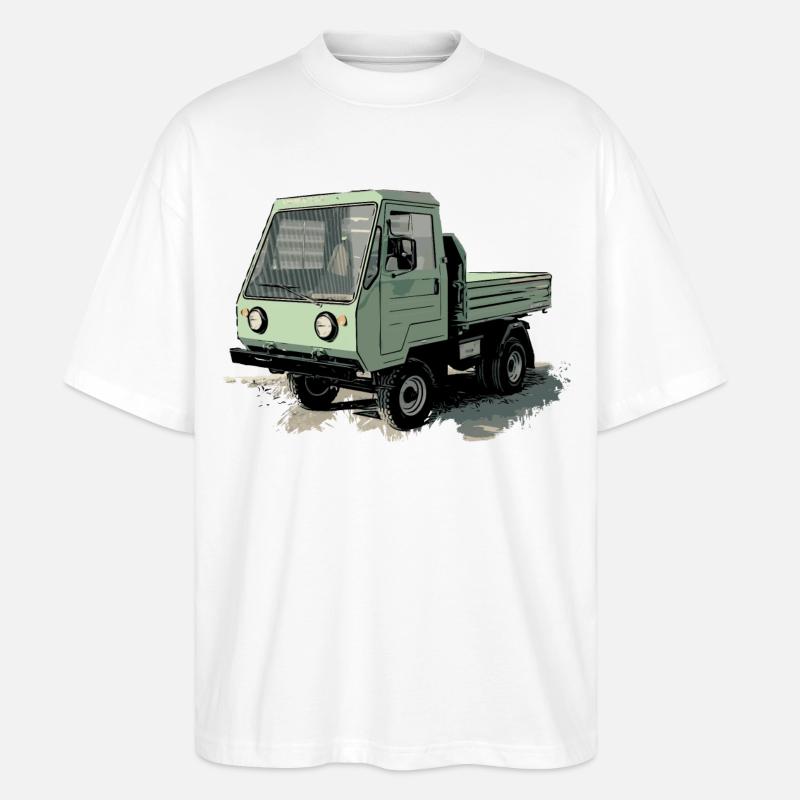 MULTICAR - Stanley/Stella Oversized Unisex Bio T-Shirt Blaster 2.0 - Weiß