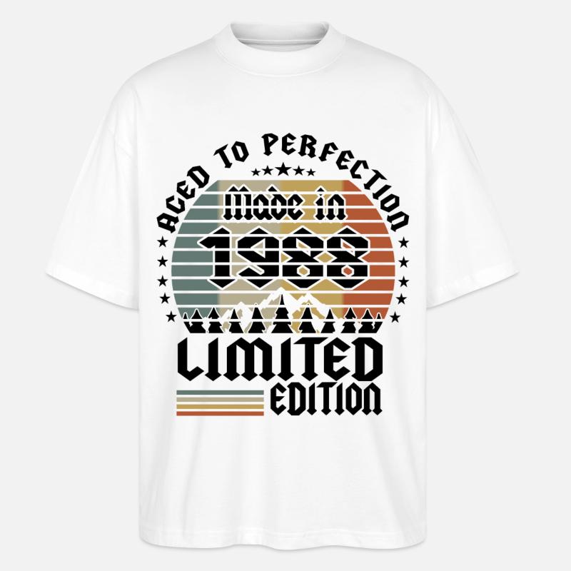 1988 Limited Edition - Stanley/Stella Oversized Unisex Bio T-Shirt Blaster 2.0 - Weiß
