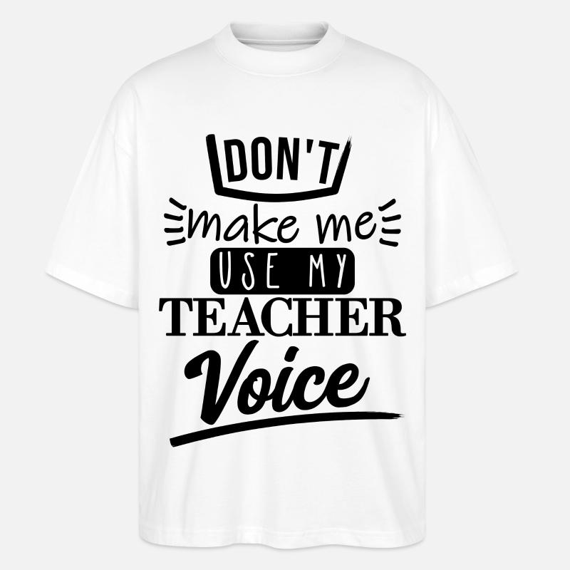 Ne me faites pas l’utiliser (noir) - T-shirt bio Blaster 2.0 coupe oversize Stanley/Stella Unisexe - blanc