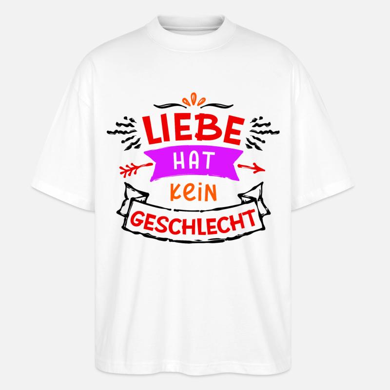 Lgbt Gleichgeschlechtliche Partnerschaft Statement - Stanley/Stella Oversized Unisex Bio T-Shirt Blaster 2.0 - Weiß