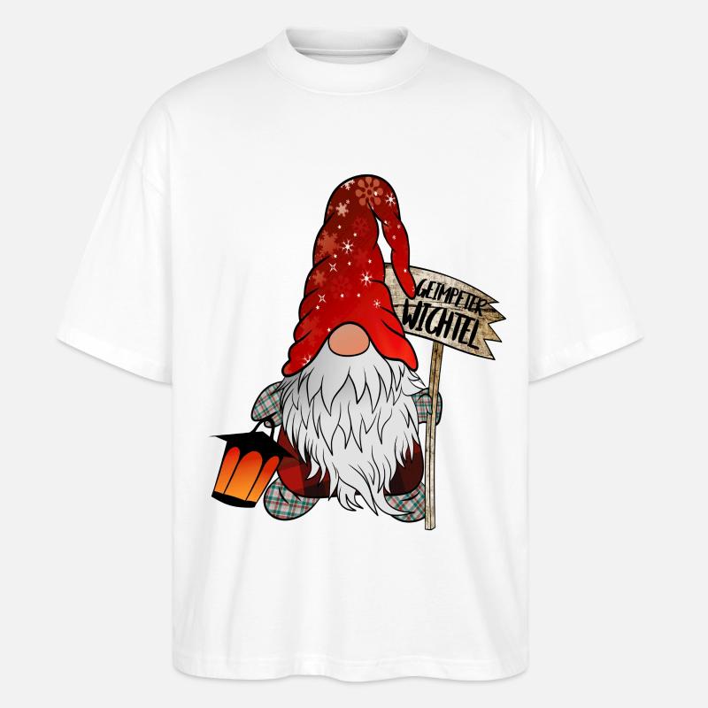 Geimpfter Wichtel - Stanley/Stella Oversized Unisex Bio T-Shirt Blaster 2.0 - Weiß