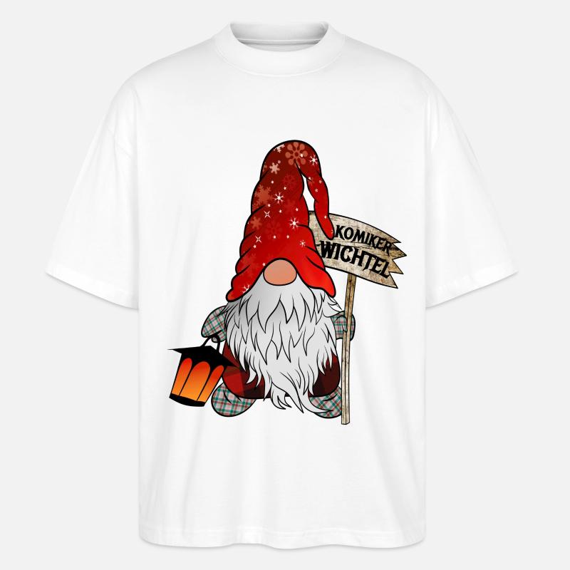 Komiker Wichtel - Stanley/Stella Oversized Unisex Bio T-Shirt Blaster 2.0 - Weiß