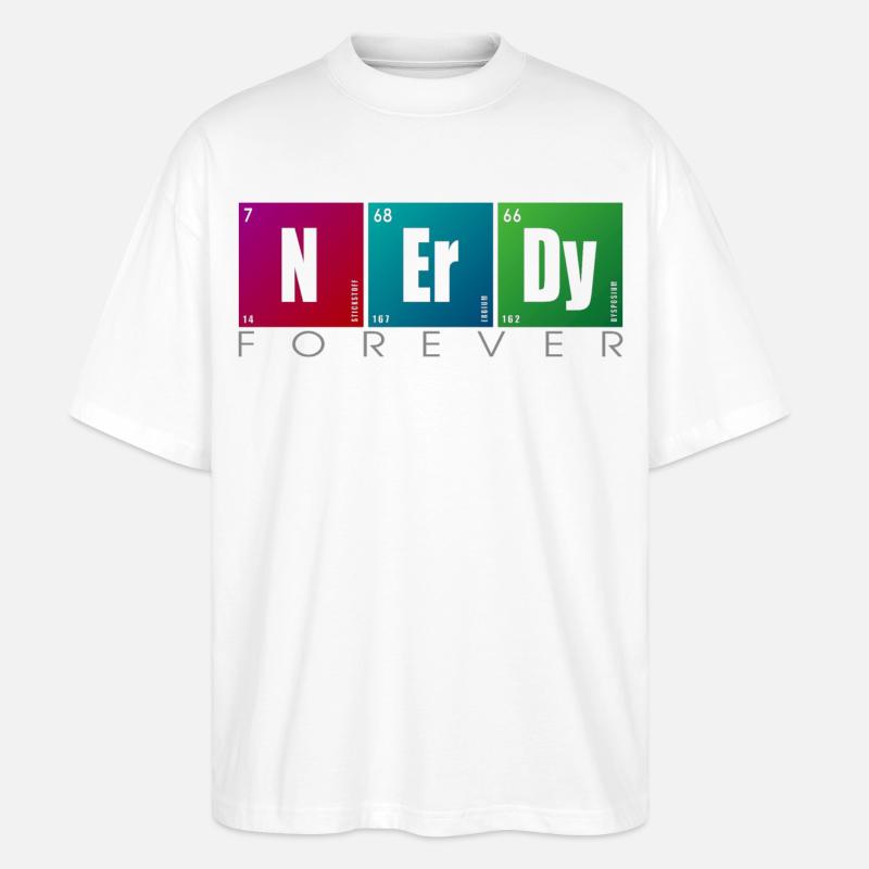 NERDY forever - NERDY Elements - T-shirt bio Blaster 2.0 coupe oversize Stanley/Stella Unisexe - blanc