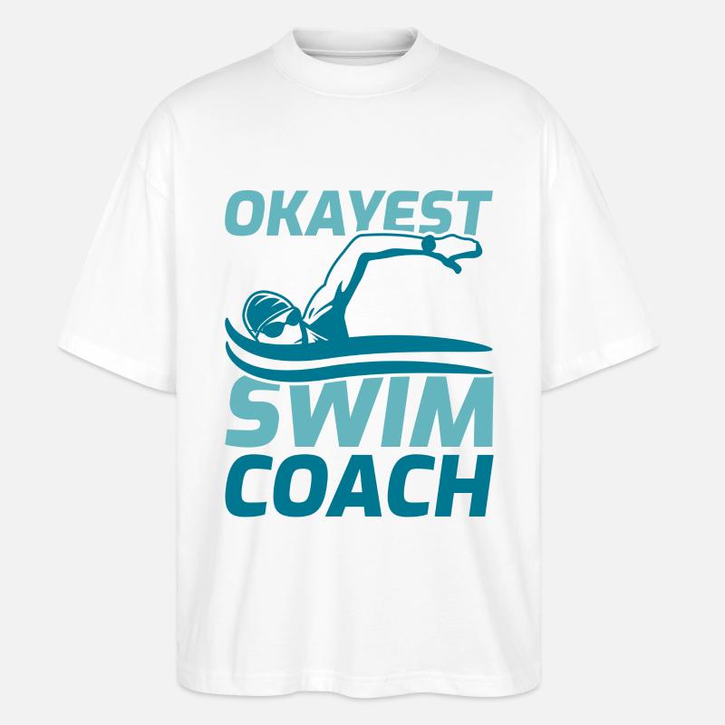 Schwimm Training - Stanley/Stella Oversized Unisex Bio T-Shirt Blaster 2.0 - Weiß