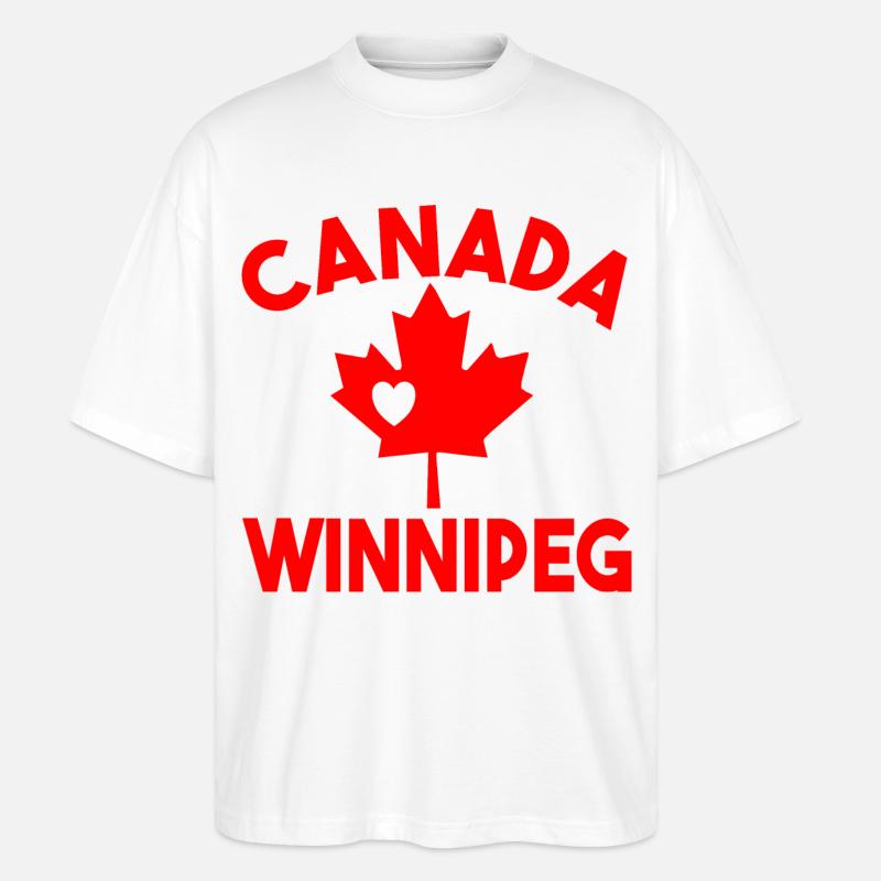 Kanada Winnipeg Manitoba - Stanley/Stella Oversized Unisex Bio T-Shirt Blaster 2.0 - Weiß