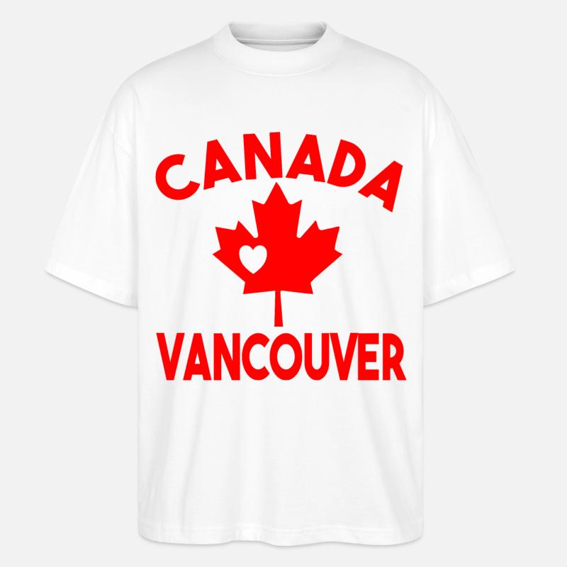 Kanada Vancouver - Stanley/Stella Oversized Unisex Bio T-Shirt Blaster 2.0 - Weiß