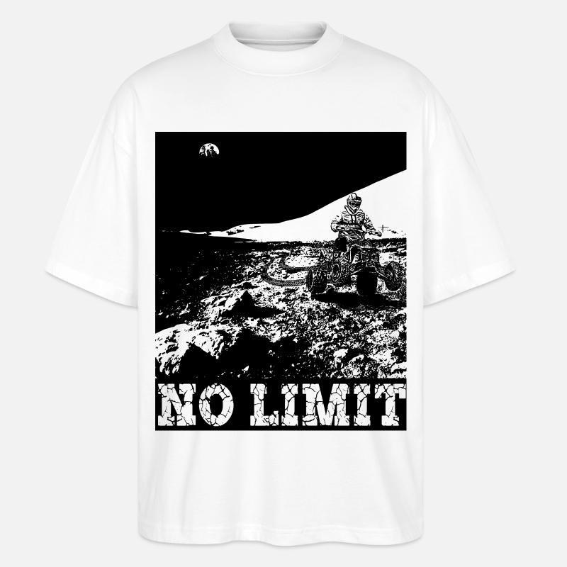 QUAD NOLIMIT - Stanley/Stella Oversized Unisex Bio T-Shirt Blaster 2.0 - Weiß