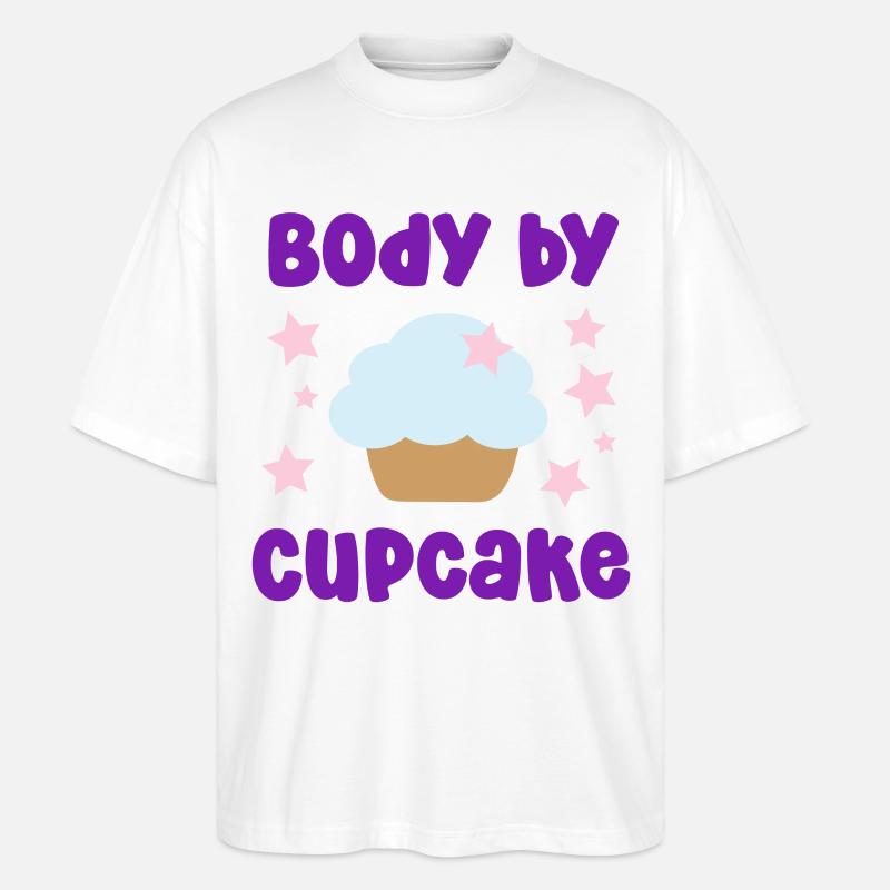 Body by cupcake - Stanley/Stella Oversized Unisex Bio T-Shirt Blaster 2.0 - Weiß