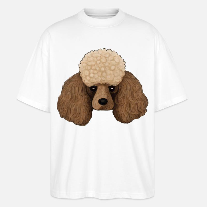 Pudelkopf - Stanley/Stella Oversized Unisex Bio T-Shirt Blaster 2.0 - Weiß
