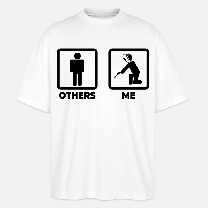 Figurines de bâton de soudage - T-shirt bio Blaster 2.0 coupe oversize Stanley/Stella Unisexe - blanc
