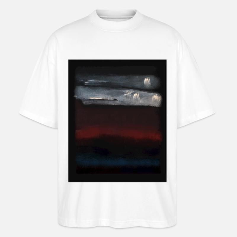 Rothko-Stil in digitalen Farben - Stanley/Stella Oversized Unisex Bio T-Shirt Blaster 2.0 - Weiß