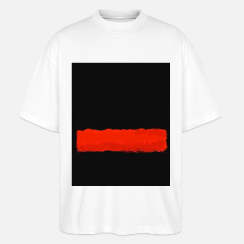 Rothko-Stil in digitalen Farben - Stanley/Stella Oversized Unisex Bio T-Shirt Blaster 2.0 - Weiß