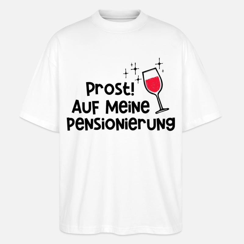Lebensabend Abschied Senior Statement Ruhestand - Stanley/Stella Oversized Unisex Bio T-Shirt Blaster 2.0 - Weiß