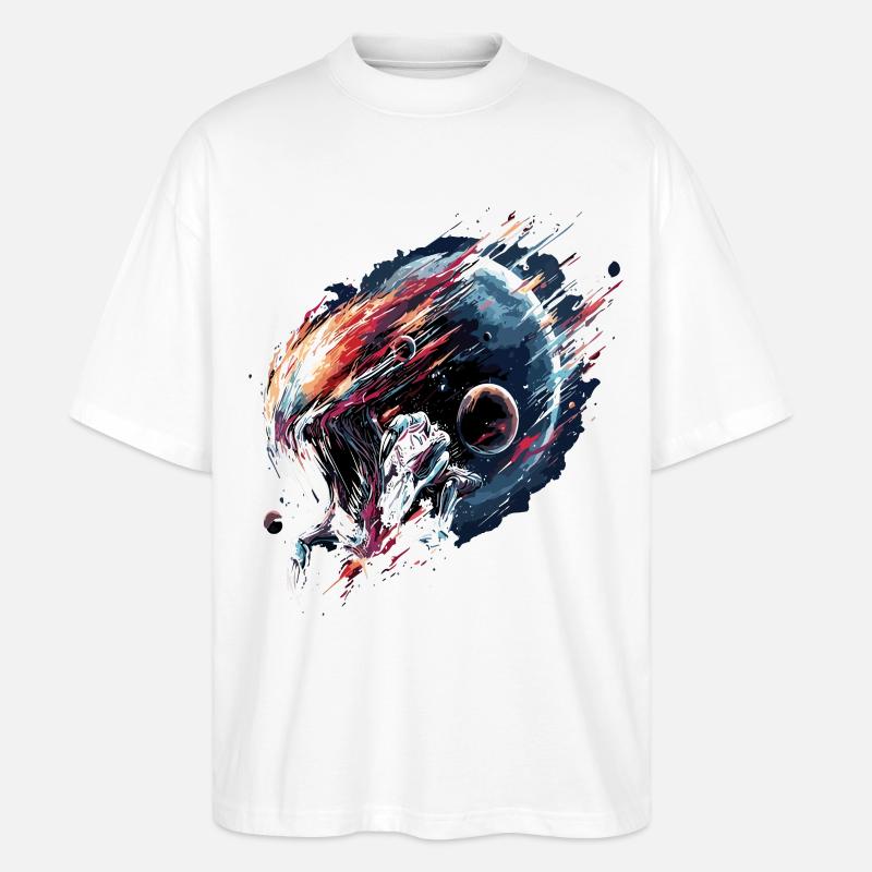 Alien Creature Planet Sci-Fi - Stanley/Stella Oversized Unisex Bio T-Shirt Blaster 2.0 - Weiß