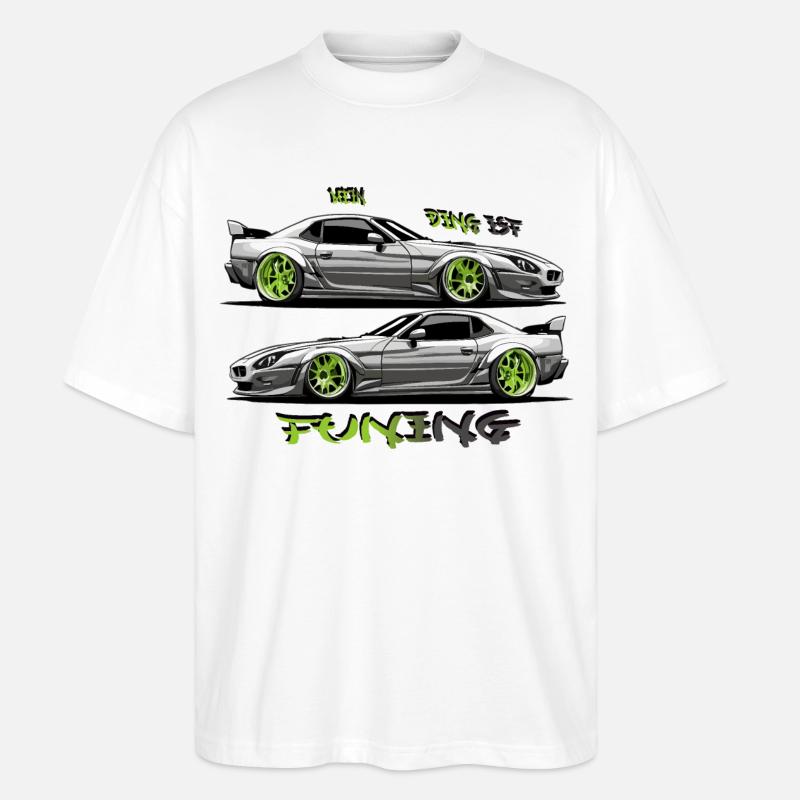 Mein Ding ist Tuning - Stanley/Stella Oversized Unisex Bio T-Shirt Blaster 2.0 - Weiß