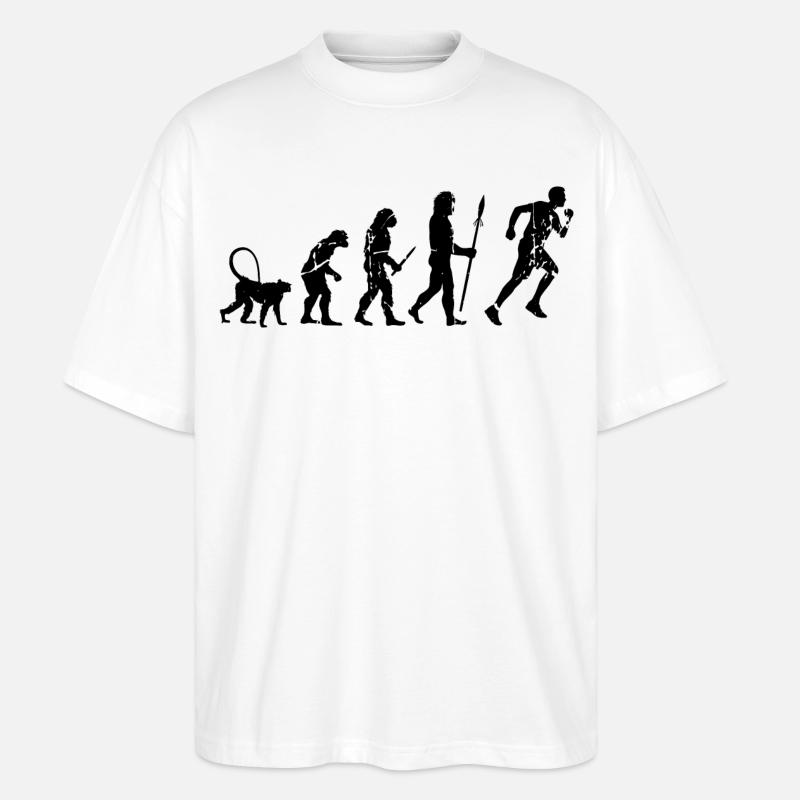 Entwicklung eines Läufers - Stanley/Stella Oversized Unisex Bio T-Shirt Blaster 2.0 - Weiß