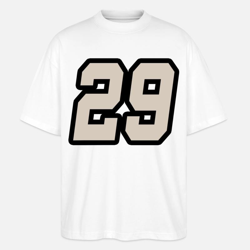 NUMMER NEUNUNDZWANZIG 29 - Stanley/Stella Oversized Unisex Bio T-Shirt Blaster 2.0 - Weiß