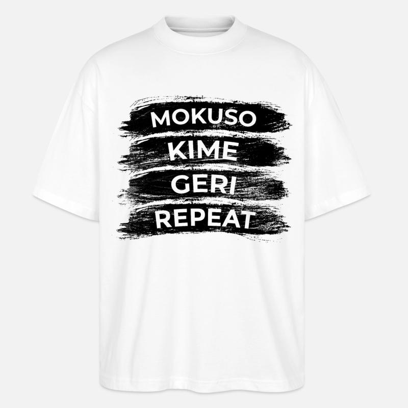 Techniques de karaté - T-shirt bio Blaster 2.0 coupe oversize Stanley/Stella Unisexe - blanc