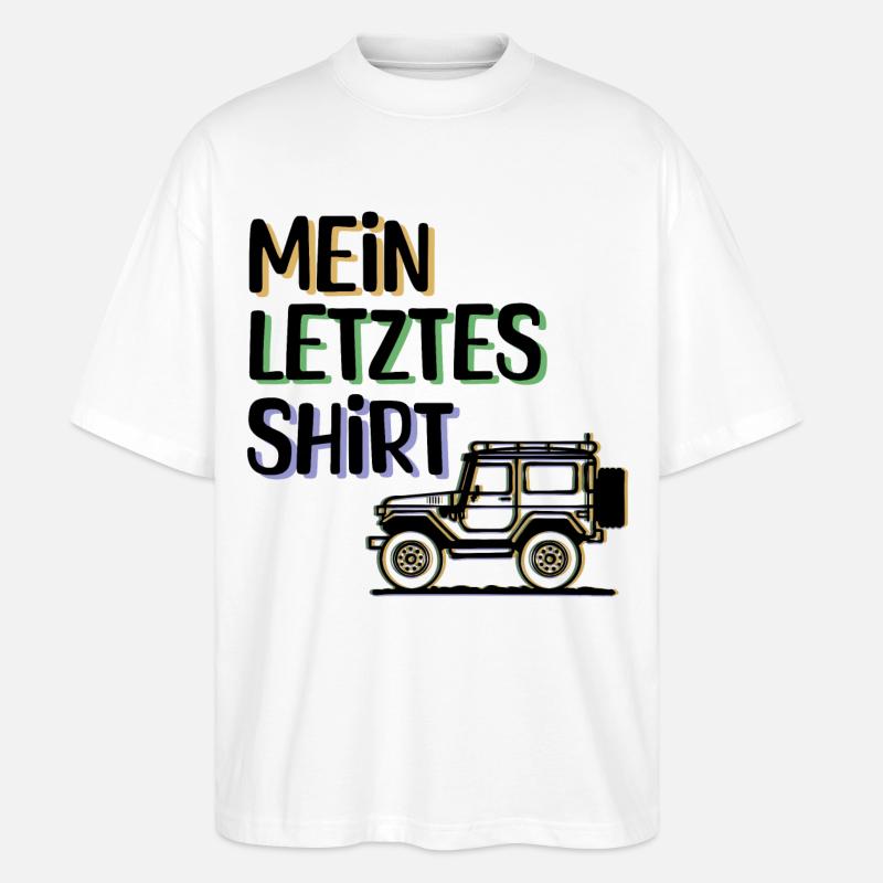 Wanderer Camping Statement Campingplatz Ferien - Stanley/Stella Oversized Unisex Bio T-Shirt Blaster 2.0 - Weiß