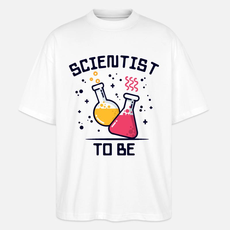 Workaholic Wissenschafter Statement Beruf Karriere - Stanley/Stella Oversized Unisex Bio T-Shirt Blaster 2.0 - Weiß
