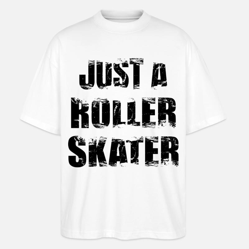 Nur ein Rollschuhläufer - Stanley/Stella Oversized Unisex Bio T-Shirt Blaster 2.0 - Weiß