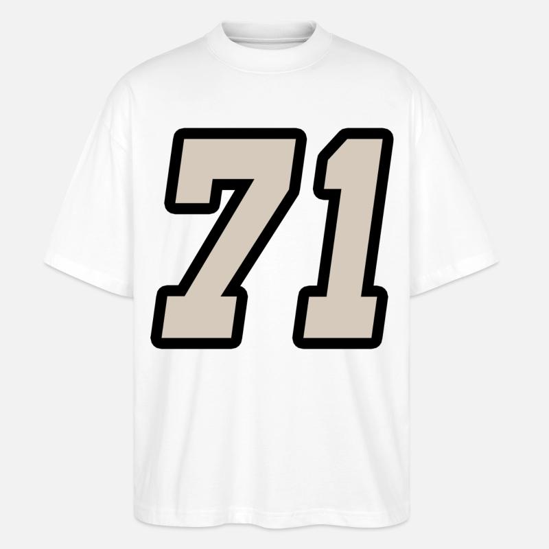 Nummer einundsiebzig 71 - Stanley/Stella Oversized Unisex Bio T-Shirt Blaster 2.0 - Weiß