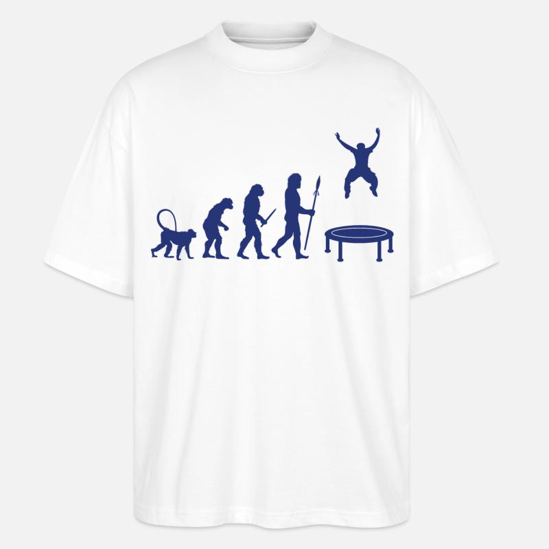 Entwicklung des Trampolin - Stanley/Stella Oversized Unisex Bio T-Shirt Blaster 2.0 - Weiß