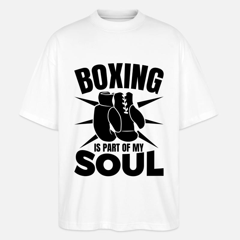 Boxer Motivation - Stanley/Stella Oversized Unisex Bio T-Shirt Blaster 2.0 - Weiß