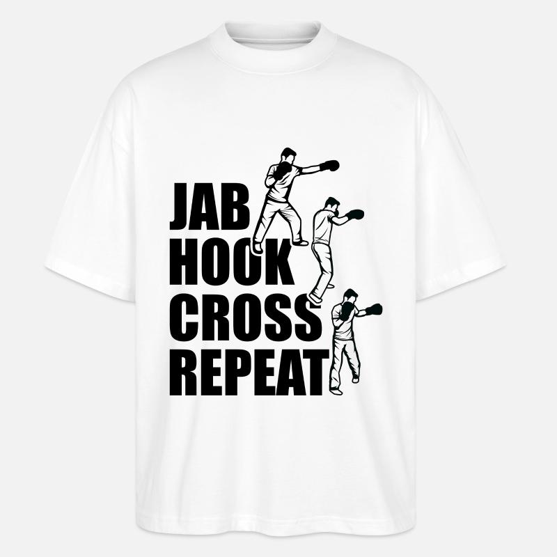 Techniques de boxe - T-shirt bio Blaster 2.0 coupe oversize Stanley/Stella Unisexe - blanc