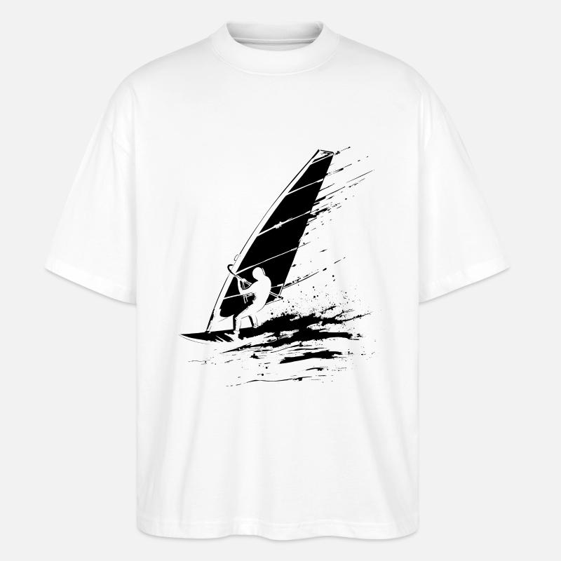 Windsurfer - Stanley/Stella Oversized Unisex Bio T-Shirt Blaster 2.0 - Weiß