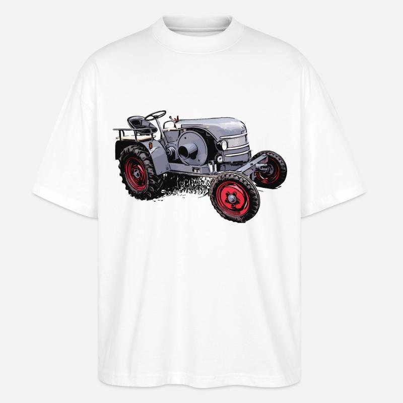 Oldtimer Traktor Kramer K12 - Stanley/Stella Oversized Unisex Bio T-Shirt Blaster 2.0 - Weiß