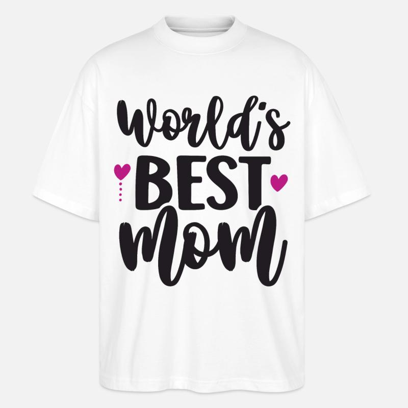 Die beste Mutter der Welt - Stanley/Stella Oversized Unisex Bio T-Shirt Blaster 2.0 - Weiß