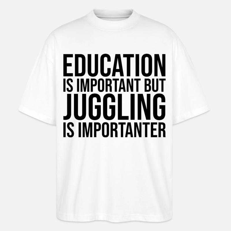 Jonglage - Stanley/Stella Oversized Unisex Bio T-Shirt Blaster 2.0 - Weiß
