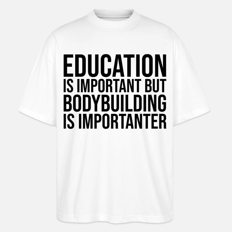 Bodybuilderin - Stanley/Stella Oversized Unisex Bio T-Shirt Blaster 2.0 - Weiß