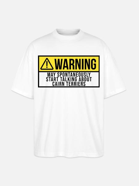 cairnterrier - Stanley/Stella Oversize Unisex Øko T-shirt Blaster 2.0 - hvid