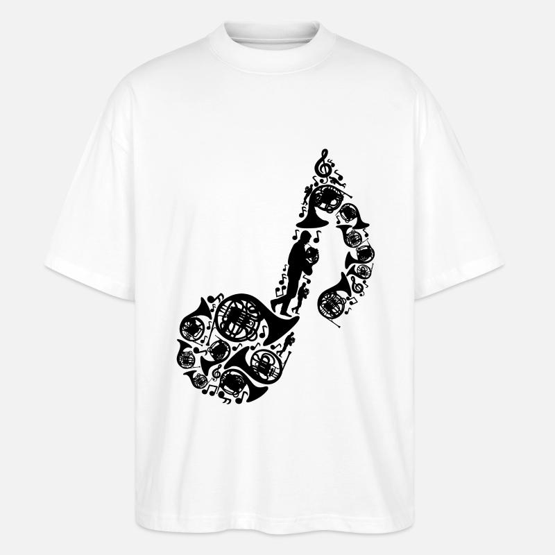 Waldhorn - Stanley/Stella Oversized Unisex Bio T-Shirt Blaster 2.0 - Weiß