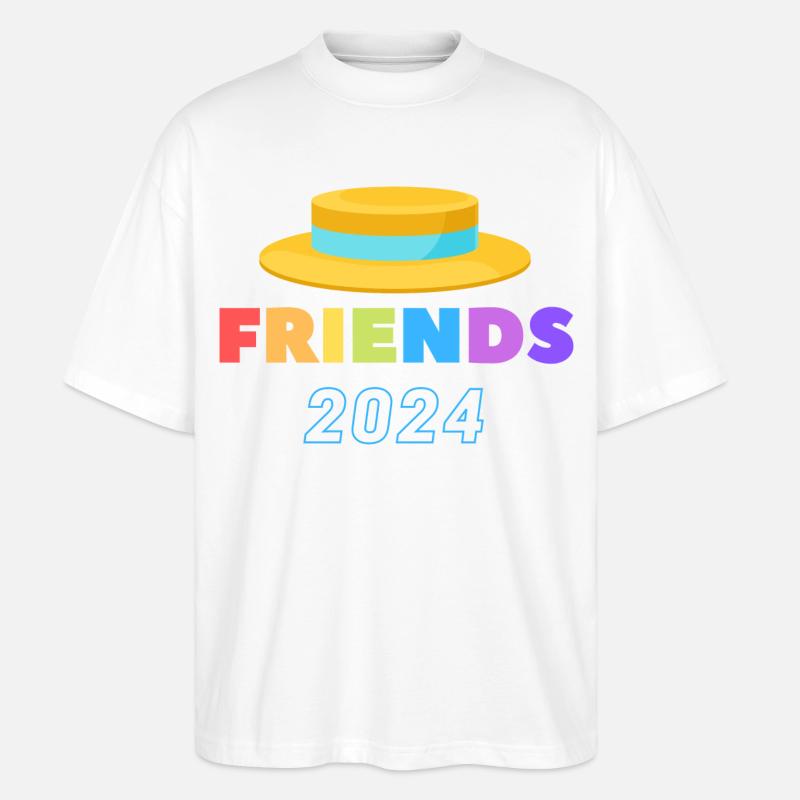 Festival du Chapeau de Paille - T-shirt bio Blaster 2.0 coupe oversize Stanley/Stella Unisexe - blanc