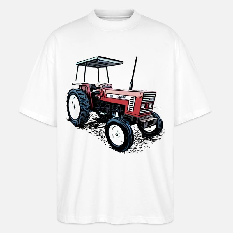 Traktor 666 - Stanley/Stella Oversized Unisex Bio T-Shirt Blaster 2.0 - Weiß