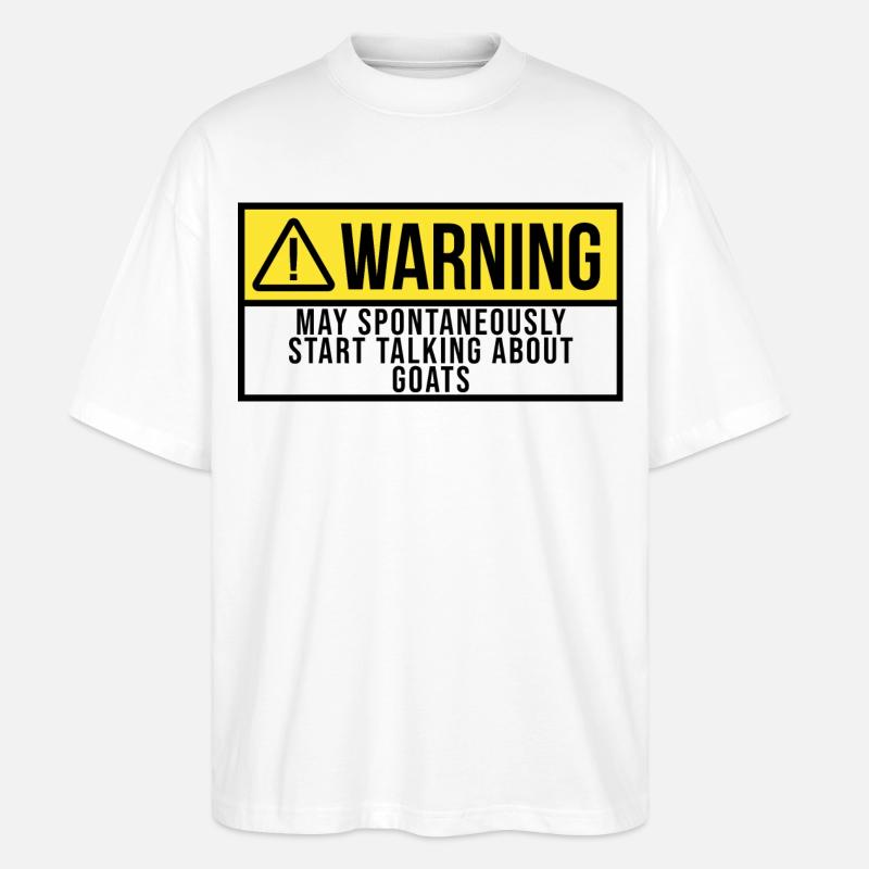 Ziege - Stanley/Stella Oversized Unisex Bio T-Shirt Blaster 2.0 - Weiß