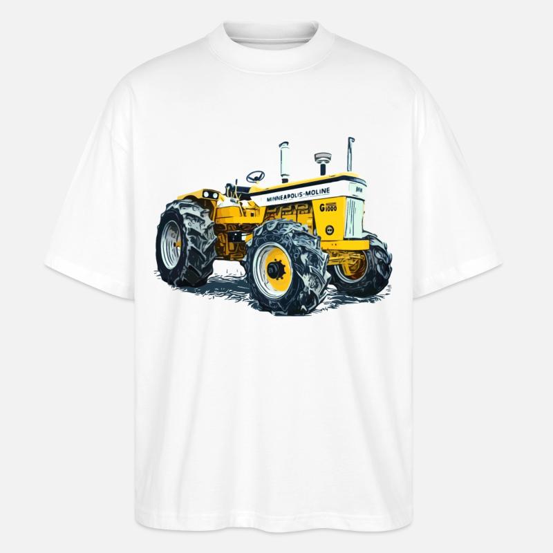 Minneapolis Traktor G1000 - Stanley/Stella Oversized Unisex Bio T-Shirt Blaster 2.0 - Weiß