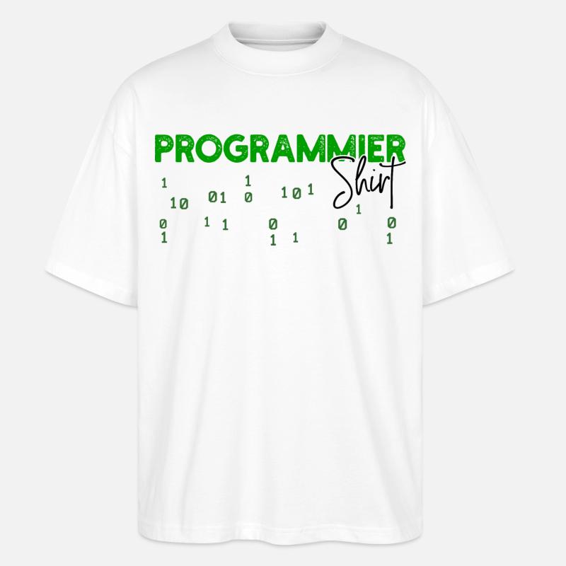 Programmeur Développeur Code Statement Scripting - T-shirt bio Blaster 2.0 coupe oversize Stanley/Stella Unisexe - blanc
