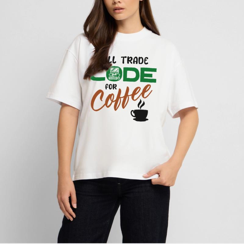 Code Statement Developer Computerfreak Informatik Stanley/Stella Oversized Unisex Organic T-shirt Blaster 2.0