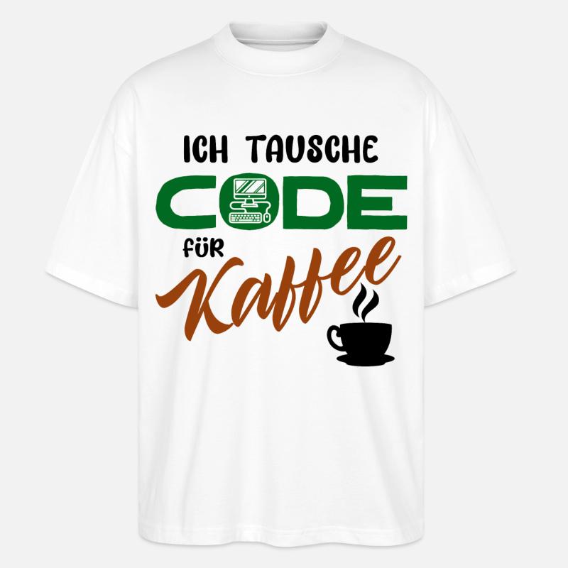 Programmierer Softwareentwickler Developer Code - Stanley/Stella Oversized Unisex Bio T-Shirt Blaster 2.0 - Weiß