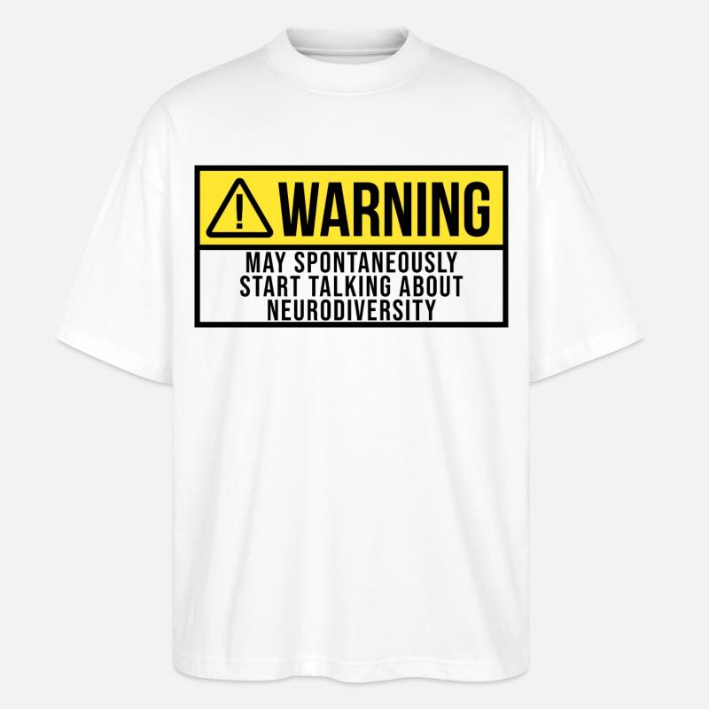 Neurodiversität - Stanley/Stella Oversized Unisex Bio T-Shirt Blaster 2.0 - Weiß