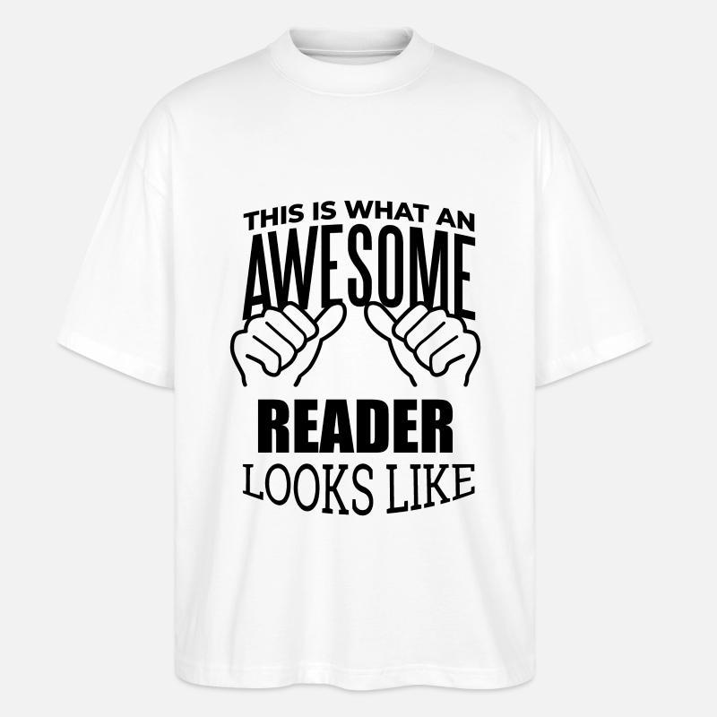 Reader - Stanley/Stella Oversized Unisex Organic T-shirt Blaster 2.0 - white