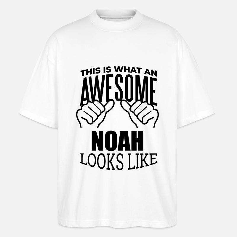 Noach - Stanley/Stella Oversized Unisex Bio T-Shirt Blaster 2.0 - Weiß