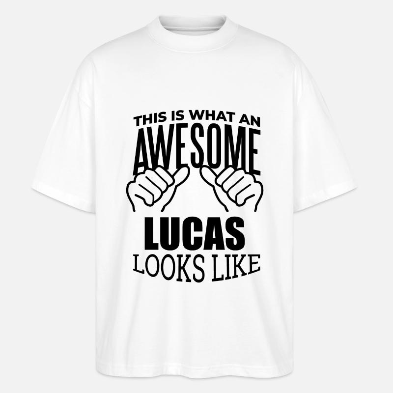 Lucas - Stanley/Stella Oversized Unisex Bio T-Shirt Blaster 2.0 - Weiß