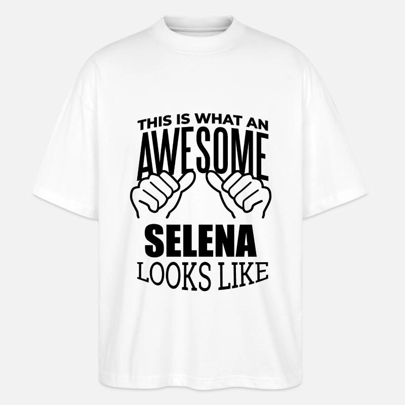 Selena - Stanley/Stella Oversized Unisex Bio T-Shirt Blaster 2.0 - Weiß