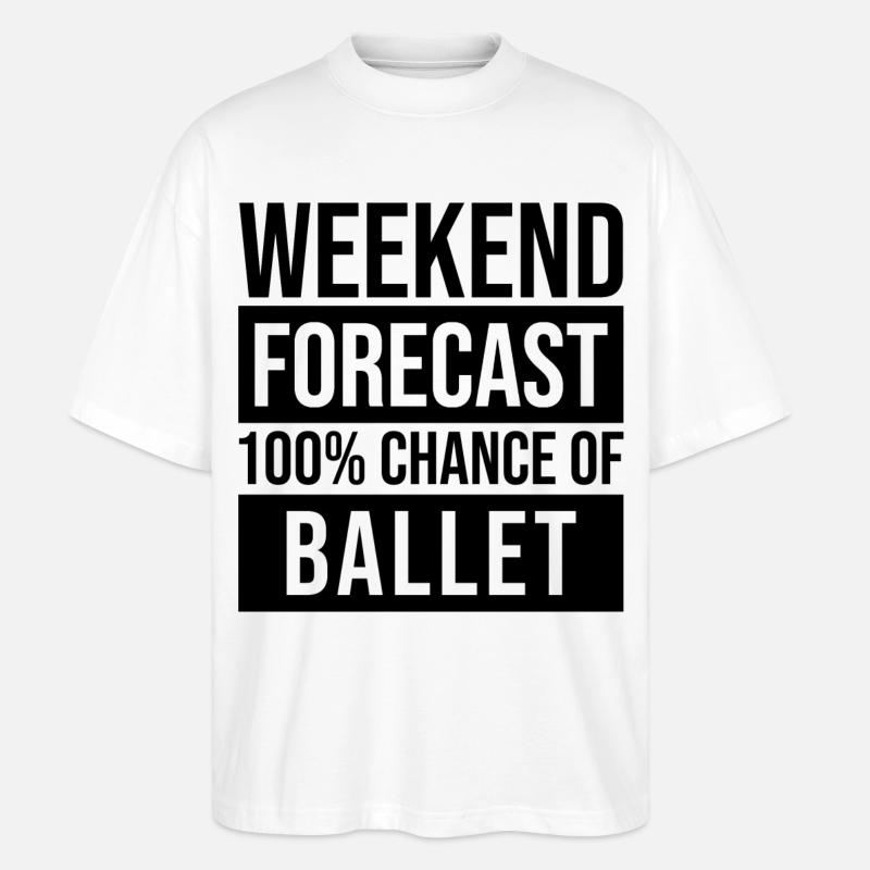 Ballett - Stanley/Stella Oversized Unisex Bio T-Shirt Blaster 2.0 - Weiß